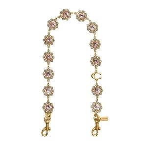 Coach crystal Gold and Pink bag strap